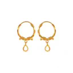 p.c. chandra jewellers Yellow Gold Tear Drop Earrings-picture-45
