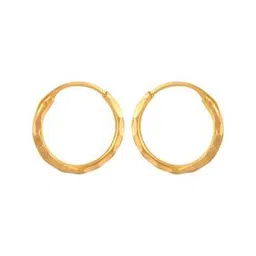 p.c. chandra jewellers Yellow Gold Huggie Earrings-picture-36