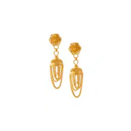 p.c. chandra jewellers Yellow Gold Jhumka Earrings-picture-25