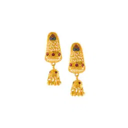 p.c. chandra jewellers Yellow Gold Jhumka Earrings-picture-27