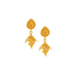 p.c. chandra jewellers Yellow Gold Jhumka Earrings-picture-37