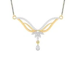 iski uski 925 Sterling Silver Lajita Silver Mangalsutra with Chain-picture-52