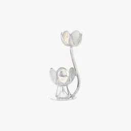 srijagdamba pearls dealer 800 Silver Double Floral Diya-picture-25