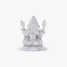 srijagdamba pearls dealer 800 Silver Lord Ganesha Idol-picture-36