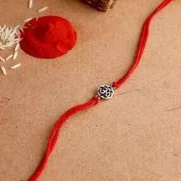 adorn by nikita ladiwala Sterling Silver Om Rakhi-picture-45