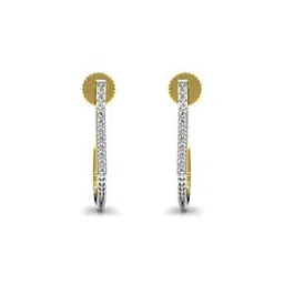 avsar Yellow Gold Diamond Stud Earrings-picture-39