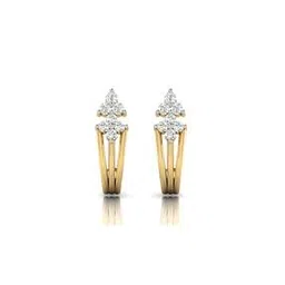 avsar Yellow Gold American Diamond Stud Earrings-picture-20