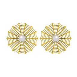 p.c. chandra jewellers Yellow Gold Round Shape Stud Earrings-picture-43