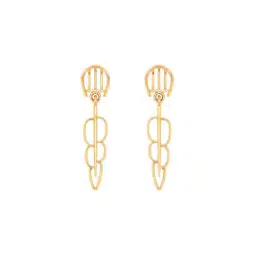 p.c. chandra jewellers Yellow Gold Drop Earrings-picture-18