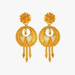 p.c. chandra jewellers Yellow Gold Drop Earrings-picture-45