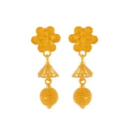 p.c. chandra jewellers Yellow Gold Jhumka Earrings-picture-34