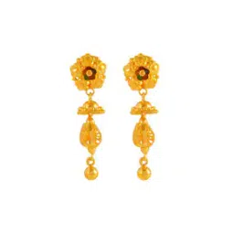 p.c. chandra jewellers Yellow Gold Jhumka Earrings-picture-16