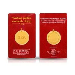 p.c. chandra jewellers Yellow Gold Gold Coin Pendant-picture-21