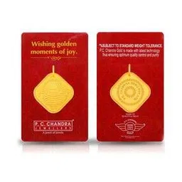 p.c. chandra jewellers Sunrise Gold Coin Pendant-picture-18