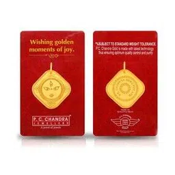 p.c. chandra jewellers Maa Durga Gold Coin Pendant-picture-42