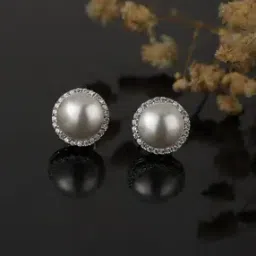 vanbelle 925 Sterling Silver Stone-Studded Stud Earrings VANE621-picture-31