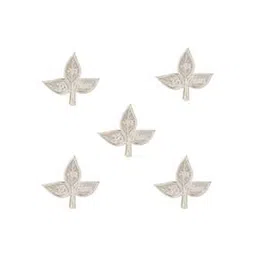 osasbazaar Set of 5 Silver-Plated Belpatri Bilva Pathram Leafs-picture-50