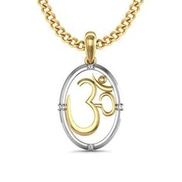 avsar Yellow Gold Diamond-Studded Pendant-picture-47