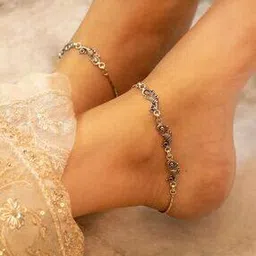 shyle Sterling Silver Mizoya Tri Peacock Motif Anklets-picture-37