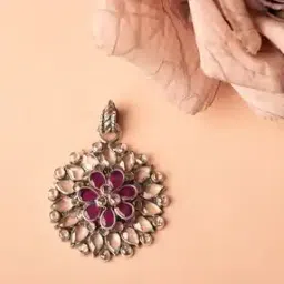 shyle Sterling Silver Essence Scintillating Flower Pendant-picture-24