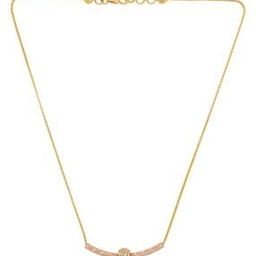 bhima jewels Yellow Gold Stone-Studded Pent Necklace-picture-33