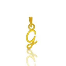 bhima jewels Yellow Gold Alphabet G Pendant-picture-32