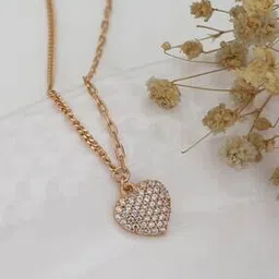 vanbelle 925 Sterling Silver Rose Gold-Plated Chain Necklace  with Pendant VANN727-picture-47