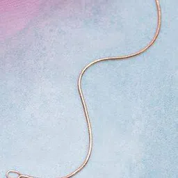 zavya Sterling Silver Rose Gold-Plated Anklet-picture-47