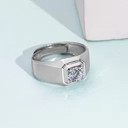 Sterling Silver Stone-Studded Cocktail Ring-image-2