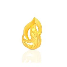 bhima jewels Yellow Gold Molding Leaf Studs-picture-42