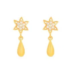 bhima jewels Yellow Gold Stone-Studded Drop Earrings-picture-28