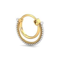 kuberbox Yellow Gold Poorv Septum Nose Ring-picture-48