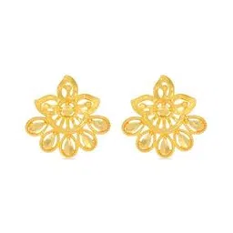 bhima jewels Yellow Gold Floral Stud Earrings-picture-42