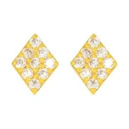bhima jewels Women Yellow Gold Stone-Studded Stud Earrings-picture-20
