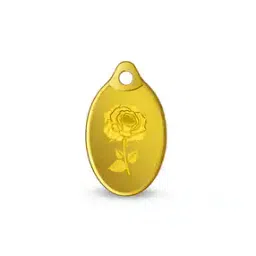 mmtc pamp 2 gm Rose 24k 999.9 Gold Pendant-picture-50