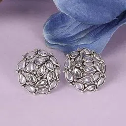 shyle Sterling Silver Essence Fine Scintillating Stud Earrings-picture-44