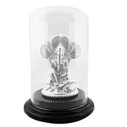 silverspot jewel Ganesha Idol with Acrylic Base-picture-30