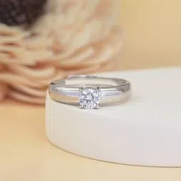 ornate jewels 925 Sterling Silver American Diamond Solitaire Adjustable Ring-picture-40