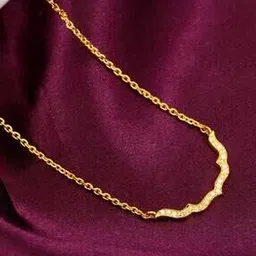 giva Sterling Silver Gold-Plated Studded Nawab Necklace-picture-47