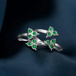 giva Sterling Silver Stone Toe Rings-picture-29