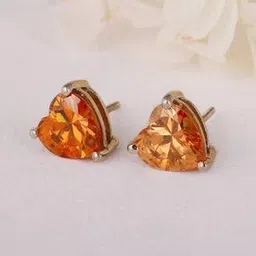 giva Sterling Silver Heart Stud Earrings-picture-11