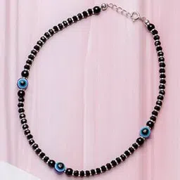 zavya Sterling Silver Evil Eye Anklet-picture-10