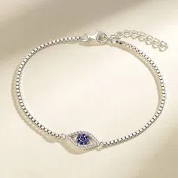 zavya Women Evil Eye Silver Bracelets-picture-36