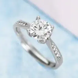 zavya Sweetheart Solitaire Sterling Silver Ring-picture-43