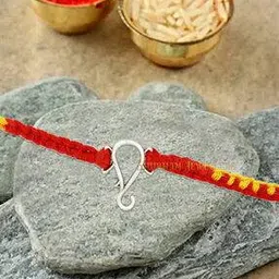 jewelyaari Sterling Silver Ganesha Rakhi-picture-36