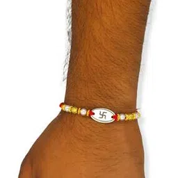 jewelyaari Sterling Silver Swastik Rakhi-picture-48