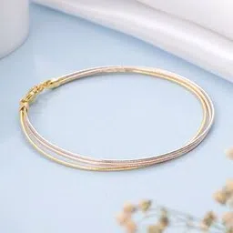 zavya Triple-Plating Sterling Silver Multi-Strand Cuff Bracelet-picture-15
