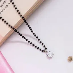 zavya Sterling Silver Solitaire Mangalsutra-picture-37