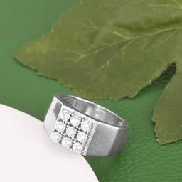 giva Sterling Silver Zircon-Studded Subtle Love Ring-picture-26