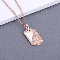 giva Sterling Silver Rose Gold-Plated Glory Pendant with Chain-picture-13